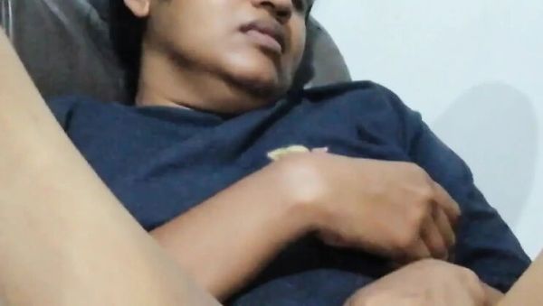 Play full movie of : Step Sister Tina Baby Secretly Masturbating on Sofa Thinking She's Alone - Amateur Hairy Pussy Solo