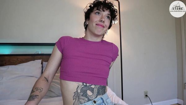 Watch this uncut scene : Best Friend's Tattooed Girlfriend Salem Nox Gives Hot POV Blowjob and Swallows Cum