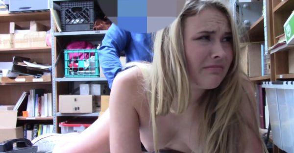 Play this uncensored scene titled : Teen Alyssa sucks massive cop cock in HD