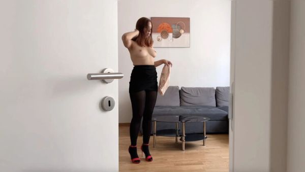 Stream the uncensored video named : Office Secretary Mila Daisy Fucks Colleague in Black Pantyhose - Doggystyle & Cowgirl in Hotel Room