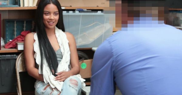 Enjoy watching the HD clip titled : Amateur babes in a steamy interracial threesome, caught by the cop