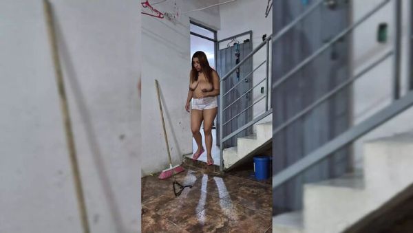 Enjoy watching complete clip : Messy House Upsets My Wife So I Fuck Her Pussy Hard - American Homemade Blowjob & Anal