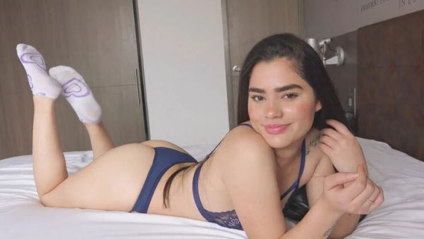 Enjoy watching complete scene titled : Amateur Thick Latina Mila Garcia Gets Rough Doggystyle & Facefuck in Casting Sex