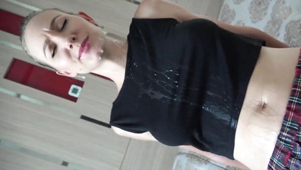 Play the full scene called : College Uniform Babe Angel The Dreamgirl Gets Facial Spray Blowjob POV