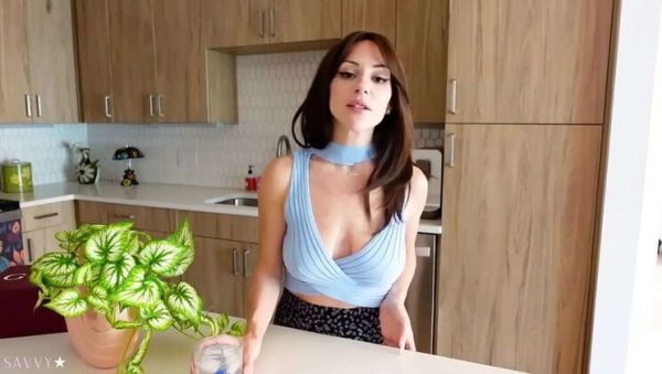 Play this uncensored video of : Step Mom Savvy Star Dirty Talk & Real Orgasm - Busty MILF with Big Natural Tits