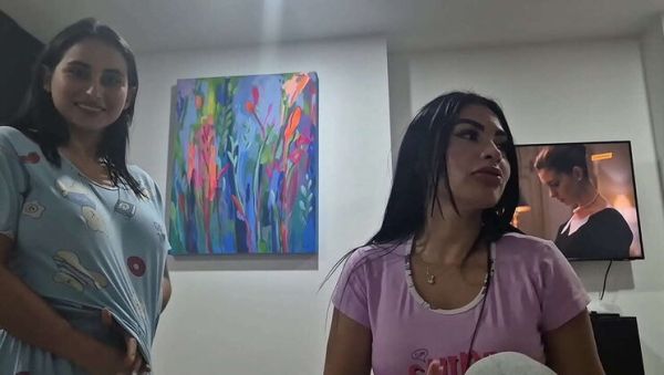 View uncut clip named : Best Friend's Movie Night Orgy with Stepbrothers - Alejandra Palacios Gets Creampie