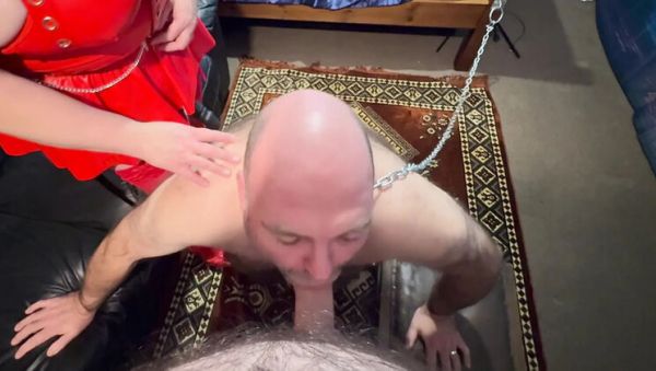 Stream uncut clip titled : Mature BBW Domina Forces Slave to Suck Cock and Get Fucked - Femdom Pegging Experience