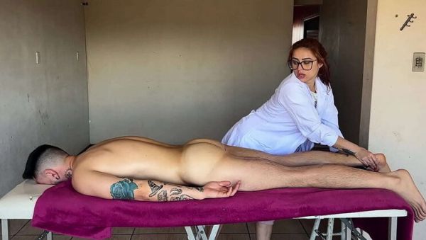 View this uncut movie : Amateur Redhead Camila Gaucha Gets Sloppy Blowjob & Real Orgasm From Handsome Lucas Neitan In Hot Homemade Massage