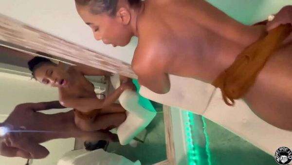 Enjoy watching full movie of : Ebony stepsis Olivia Jay takes hard BBC pounding from Lil D - rough anal & creampie