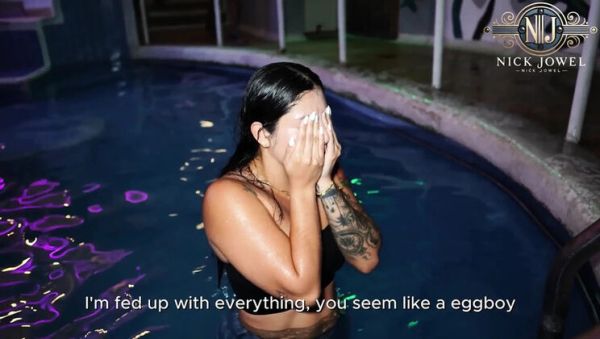 Watch complete scene titled : Big Ass Latina Stepbrother's Girlfriend Fuck - Surprise Pool Threesome with Salome Gil & NickJowel