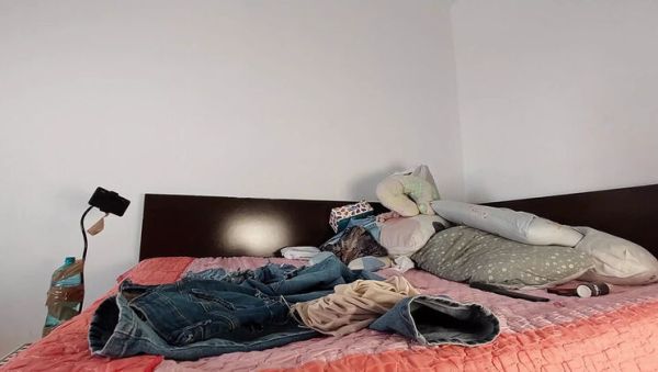 Watch this uncensored clip of : Hairy Brunette Wife Massages Her Juicy Pussy - Big Tits & Big Ass Amateur MILF