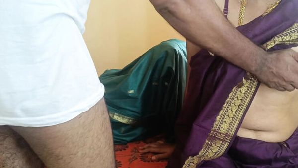 Stream this complete scene called : Hot Indian Housewife Threesome Roleplay - Maid & Secretary 4K Porn