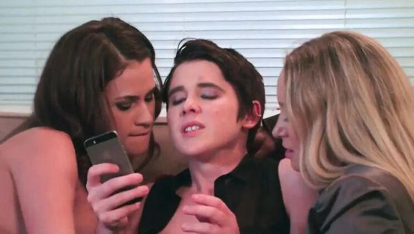 Enjoy watching this uncensored scene named : Lesbian Threesome Double Pussy Fingering with Aiden Starr, Lily Cade, Vanessa Veracruz