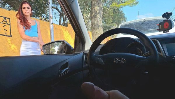 Stream HD scene : Hot Redhead Bus Stop Risky Masturbation - Public Handjob & Squirting