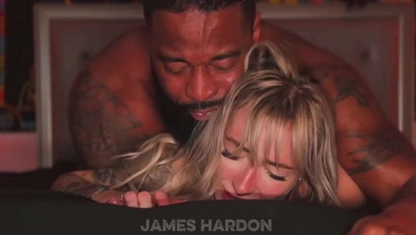 Play this uncensored movie of : Blonde Hotwife Takes Big Black Cock Bareback - BBC Breeding Session
