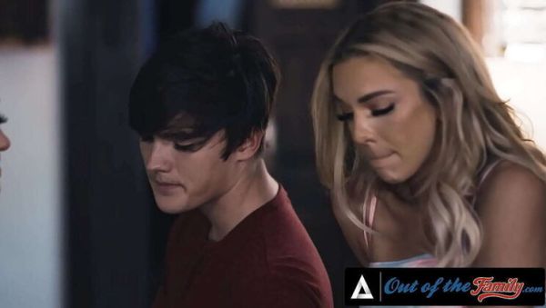 Watch this complete clip called : Horny MILF Tiffany Watson Double Blowjob Threesome with Stepson & Stepfamily Roleplay