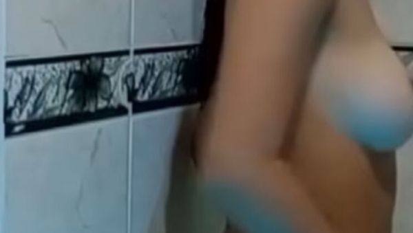 Stream uncensored clip called : Stepmom's Bathroom Sex - Big Booty Amateur Babe with Natural Tits Fucked Hard