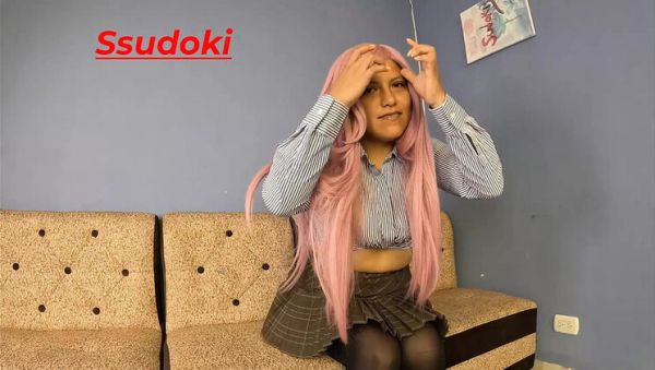 Watch the hardcore video named : My Neighbor Cosplays My Favorite Character - Pink Hair Peruvian MILF with Big Ass Gets Creampie Fuck