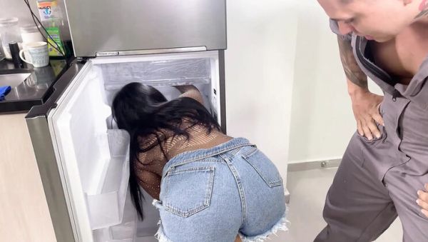 Stream HD scene : Cute Latina fucks plumber apprentice hard with her big cock - amateur teen cowgirl sex