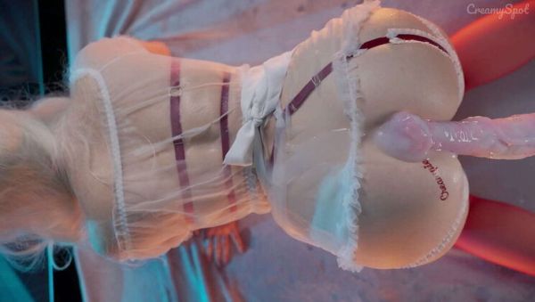 Watch the complete video called : Amateur Creamy Spot Rough Dildo Filling Makes Her Scream - Tight Pussy Cum Flood