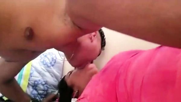 Enjoy watching this uncensored movie titled : Sexholic Cuckold Cleanup: Friend Fucks Wife All Day, Makes Hubby Lick Creampie