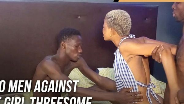 Stream this complete clip named : Amateur Threesome: Two Guys Bang Petite Girl's Real Pussy - Gangbang & BBC