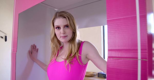 Watch this complete scene named : Bunny & Nathan: Fake Titties, Trimmed Pussies