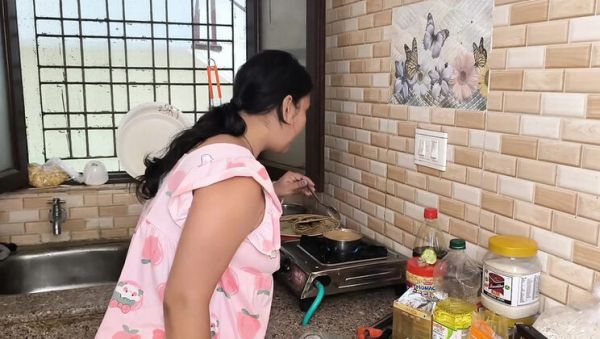 View this uncut video named : Puja Dehradun Beauty Fucks Pink Pussy and Sucks Big Cock - Hindi Audio HD