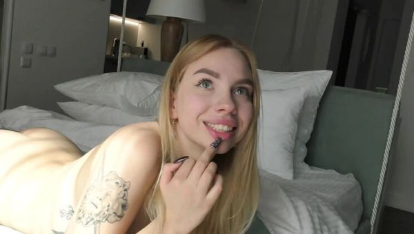 Stream the hardcore clip of : Cute Blonde Nikolas Gets Her Ass Covered in Cum - Hardcore Doggystyle & Cowgirl Sex