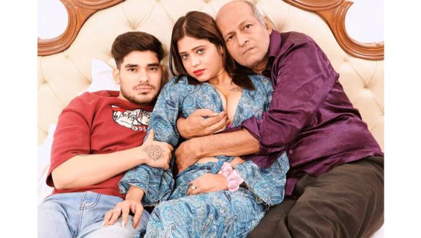 Play the HD movie : Indian Step Daughter Hardcore Sex with Step Dad and Stranger - Hindi Audio 4k Desi Village