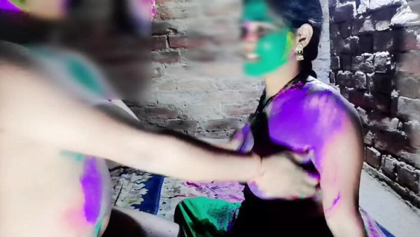 View this uncut video : Desi Couple Hot Holi Sex Scene Hindi Audio Nude HD