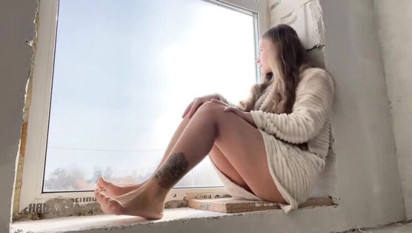 Play uncensored scene of : Stacy via Homemade: Amateur MILF with Big Tits Masturbates Her Wet Pussy at the Window