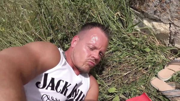 Play this full scene titled : German MILF Outdoor Fuck with Big Tits Brunette - Hot Dark Haired Cougar Prefers Cum in Mouth