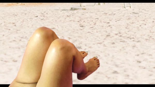 Watch the hardcore video of : Hot Beach Voyeur Public Sex with Adamandeve - Big Natural Tits Outdoor Handjob & Footjob