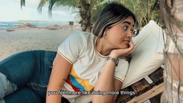 View HD scene called : Blonde Teen Yohamedi1 Surprises Danny Medina With Unexpected Beach Blowjob