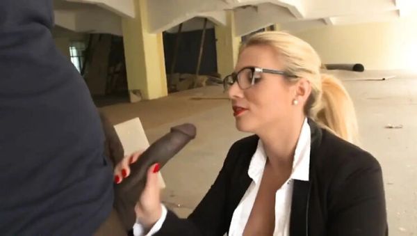 View the uncut clip of : Tatjana Young Blonde Takes Big Black Cock Cum In Mouth