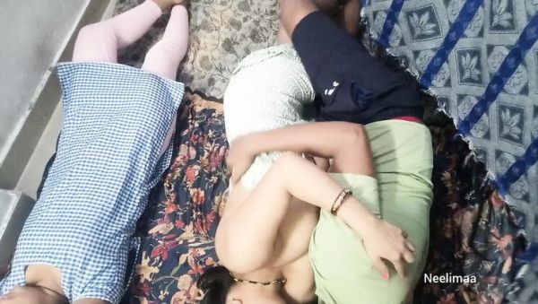 Stream uncut scene of : Desi Housewife Neelimaa Fucks Friend in Hot Indian Threesome - Big Ass & Tight Pussy