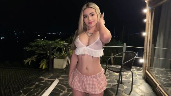 Watch the uncensored clip named : Colombian Teen Nathgomez7 Fucked Hard POV - Blonde Amateur Riding Big Cock