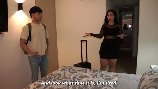 Play the complete clip titled : Big Stepmom And Huge Cock Stepson Share A Hotel Bed And Fuck