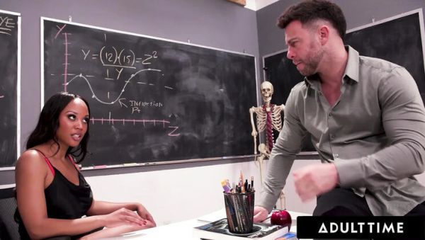 View the uncut clip titled : Teacher Seth Gamble Fucks Petite Student Madi Collins & Coworker August Skye Affair