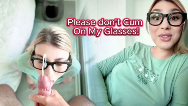 View the HD scene of : Step-Son Dare: Don't Cum on My Glasses! Huge Booty MILF POV