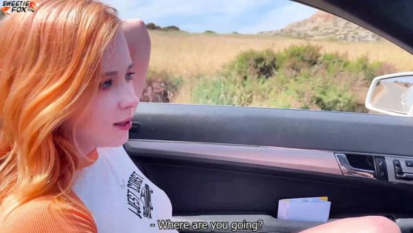 Enjoy watching this uncut scene titled : Sweetie Fox deep throat blowjob in car with doggy style fuck at rest stop
