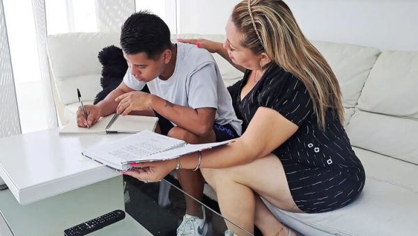 Watch the full scene called : Stepmom Helps With Homework But His Big Dick Distracts Her - Hot Latina MILF Gets Fucked Rough - Part 2