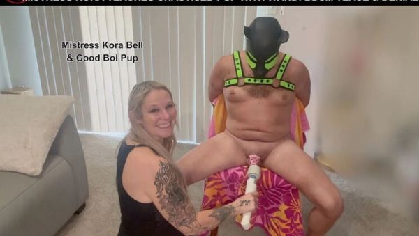 Watch hardcore movie titled : Mistress Kora Teases Locked Sissy with Hitachi Wand - Femdom Chastity Denial MILF
