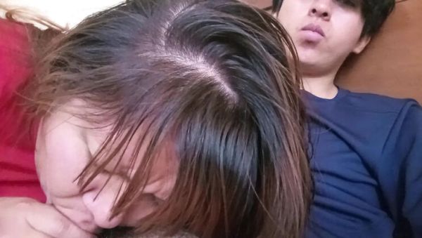 Enjoy watching this uncensored movie : Homemade MILF MooDBO addicted to sucking cock - hot mom and step son taboo sex