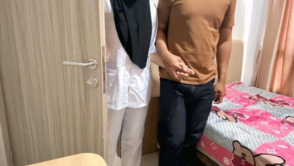 Stream the full video named : Indonesian Hijab Nurse Girlfriend Fucked Doggystyle in Hotel After Work - Clarelia & Jamsen HD