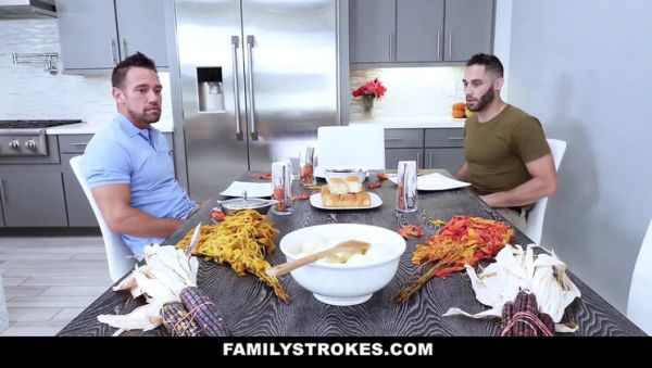 Watch this uncensored movie titled : Army Soldier Fucks Stepmom's Hairy Pussy on Thanksgiving - Threesome with Johnny Castle & Phoenix Marie