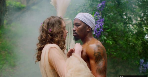 Stream hardcore movie : Isiah's massive BBC thrusting into Elena's tight trimmed pussy in a wild interracial romp