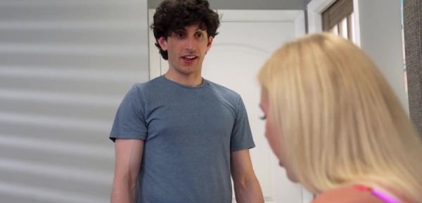 Play the full scene of : Big tit milf fucking stepson and his bff