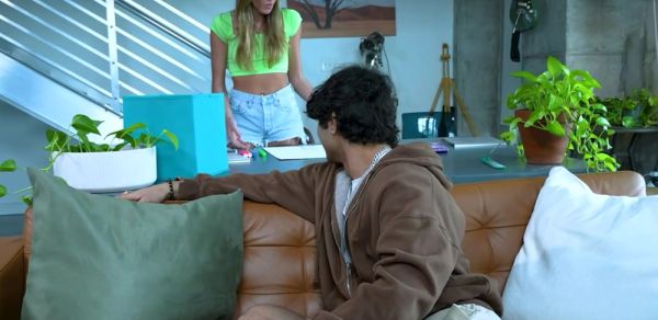 Watch this uncut scene : Why are you drawing dicks on my canvas